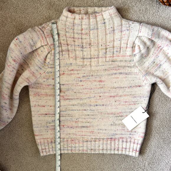 Citizens of Humanity Claudia Turtleneck Puff Sleeve Alpaca Wool Sweater Size XL - Picture 14 of 15
